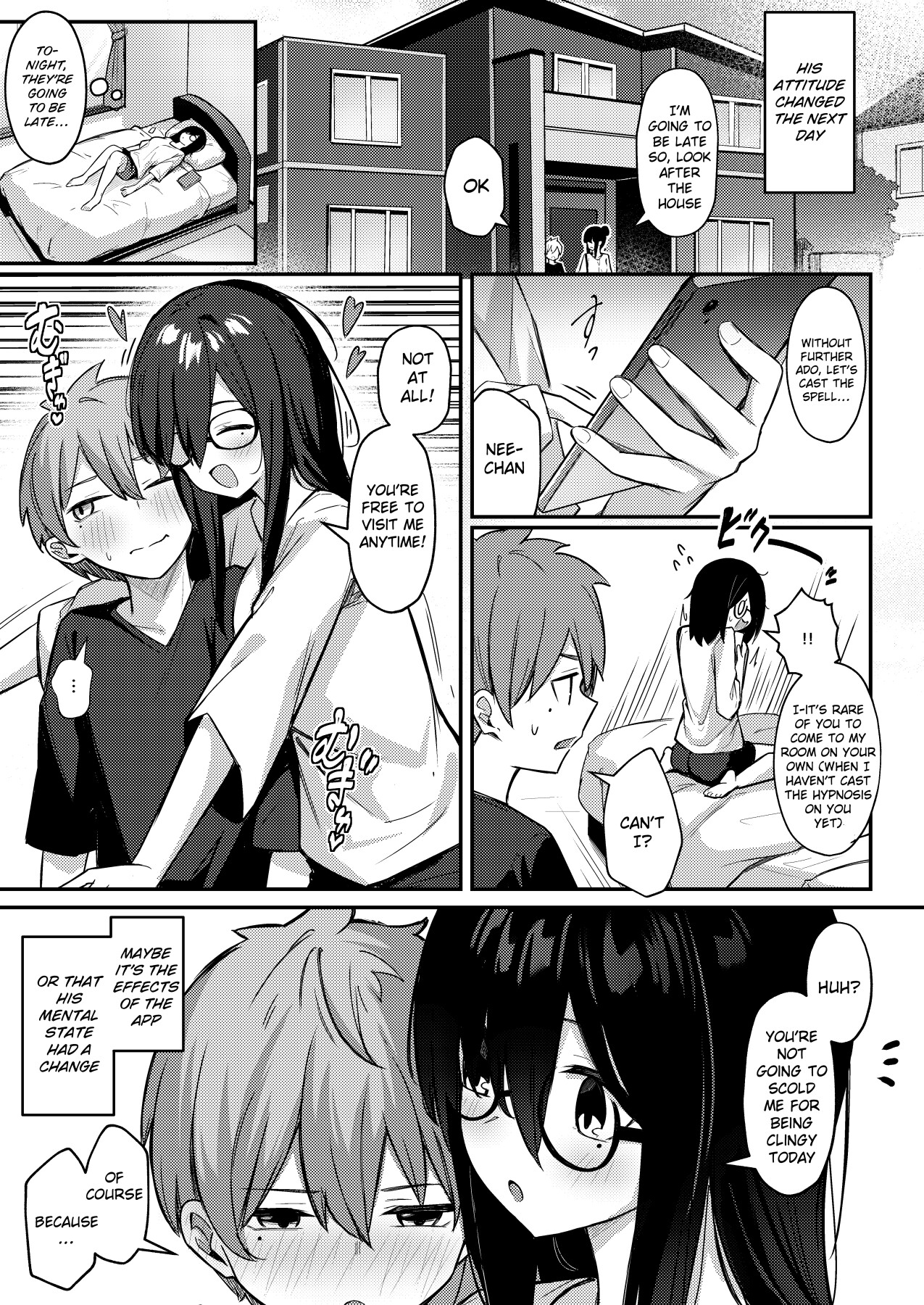 Hentai Manga Comic-The Gloomy Big Breasted Sister Uses Hypno to Make Her Brother Cheat On His Girlfriend With Her-Read-44